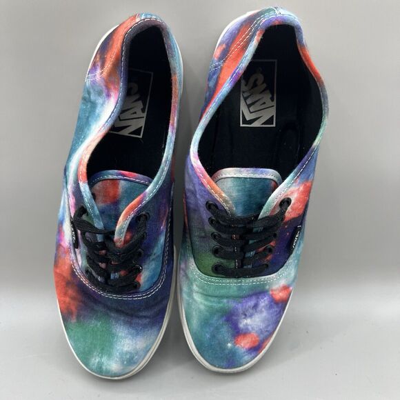 Vans Authentic Cosmic Galaxy Women Size 8 Shoes Pink Green Canvas Skate Sneakers - Picture 5 of 8